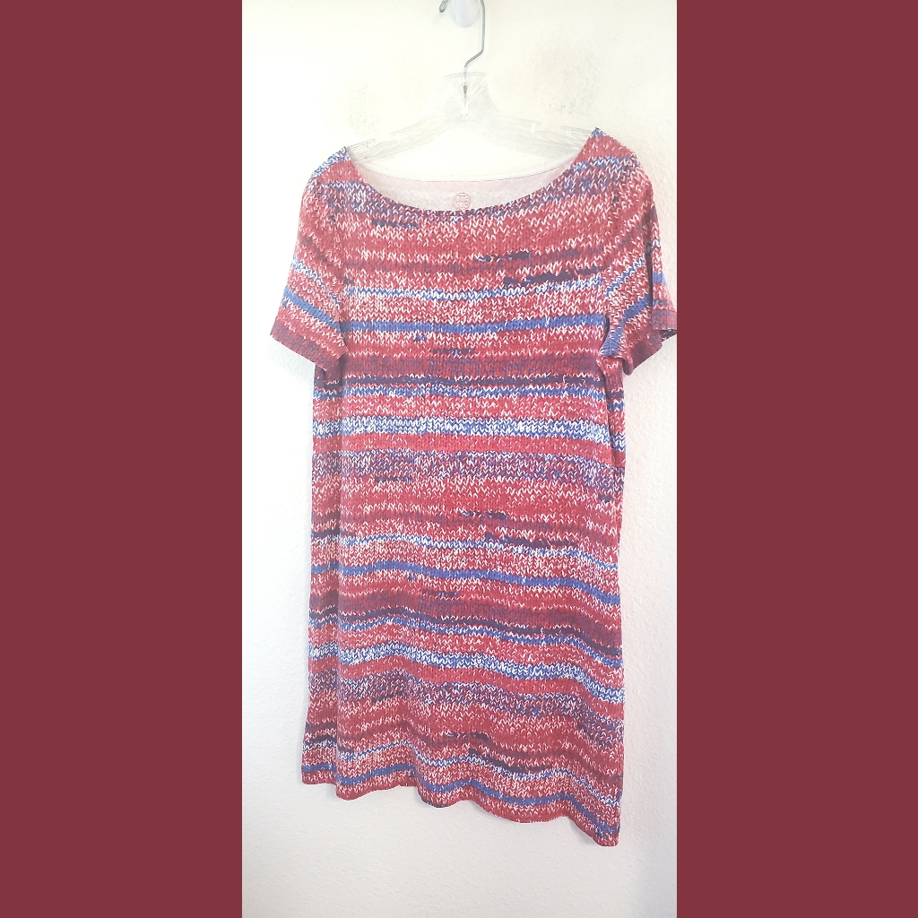 Tory Burch Mouline Ss Tshirt Dress Sz Medium